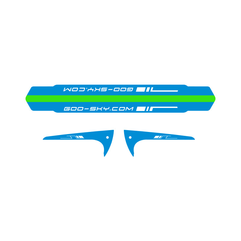 GT000088 Goosky S2 Tail Boom and fin sticker (3 sets, Blue)