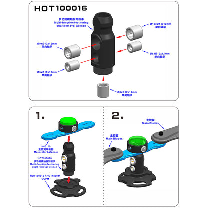 Steam HOT100016 Multifunctional feathering shaft wrench