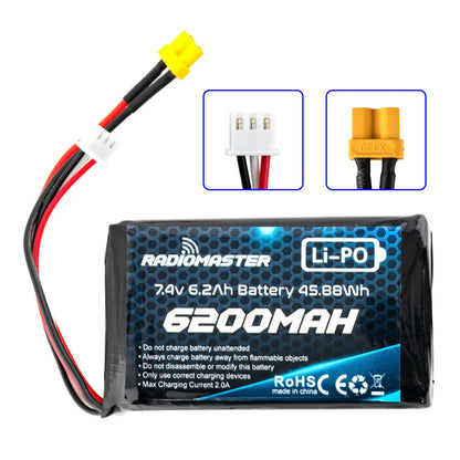 RadioMaster 6200mAh 2S 7.4V LiPo Transmitter Battery for Boxer / TX16S