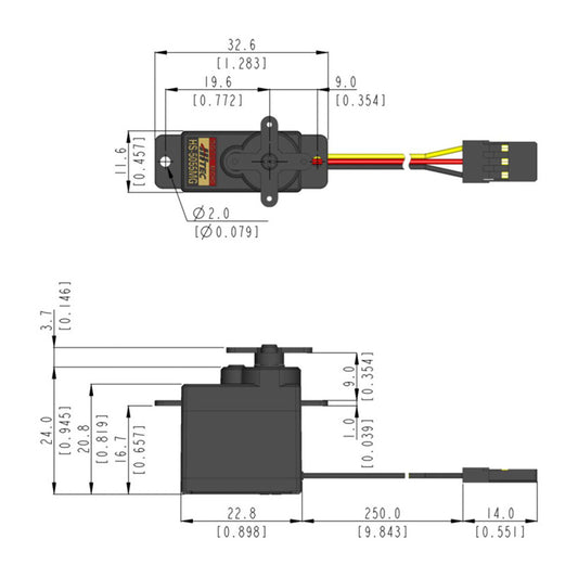 HS-5055MG Hitec 11.9g Metal Gear Digital Micro Servo