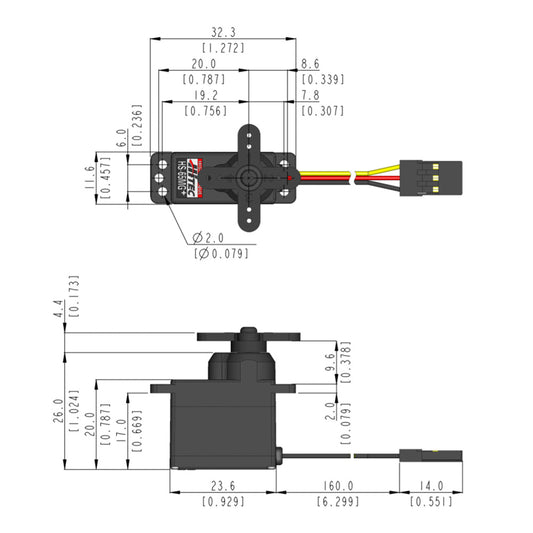 HS-65MG Hitec 11.9g Metal Gear Analog Micro Servo