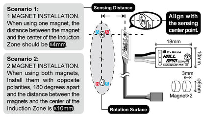 FrSky Hall RPM ADV Sensor – Magnetic RPM Telemetry, FBUS & Smart Port