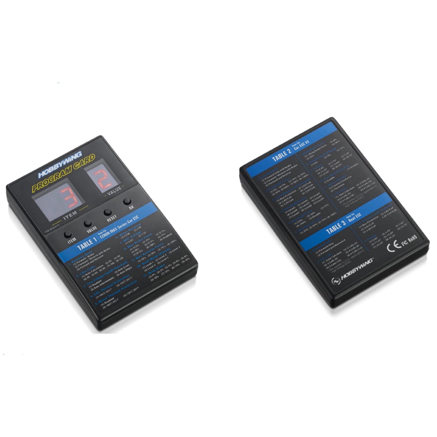 HW30501003 Hobbywing LED Program Card