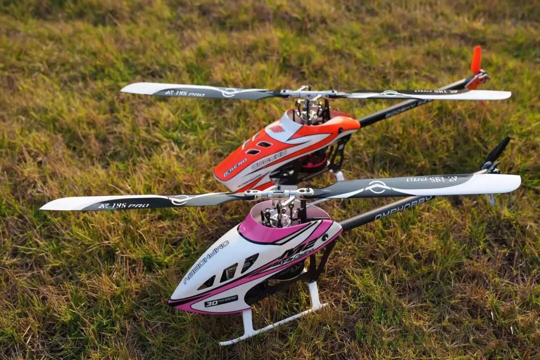 Azure Power AZ-102195-B Pro 195mm Carbon Fiber Main Blades - B Grade - Goosky S2 / OMP M2 / Stratos 200