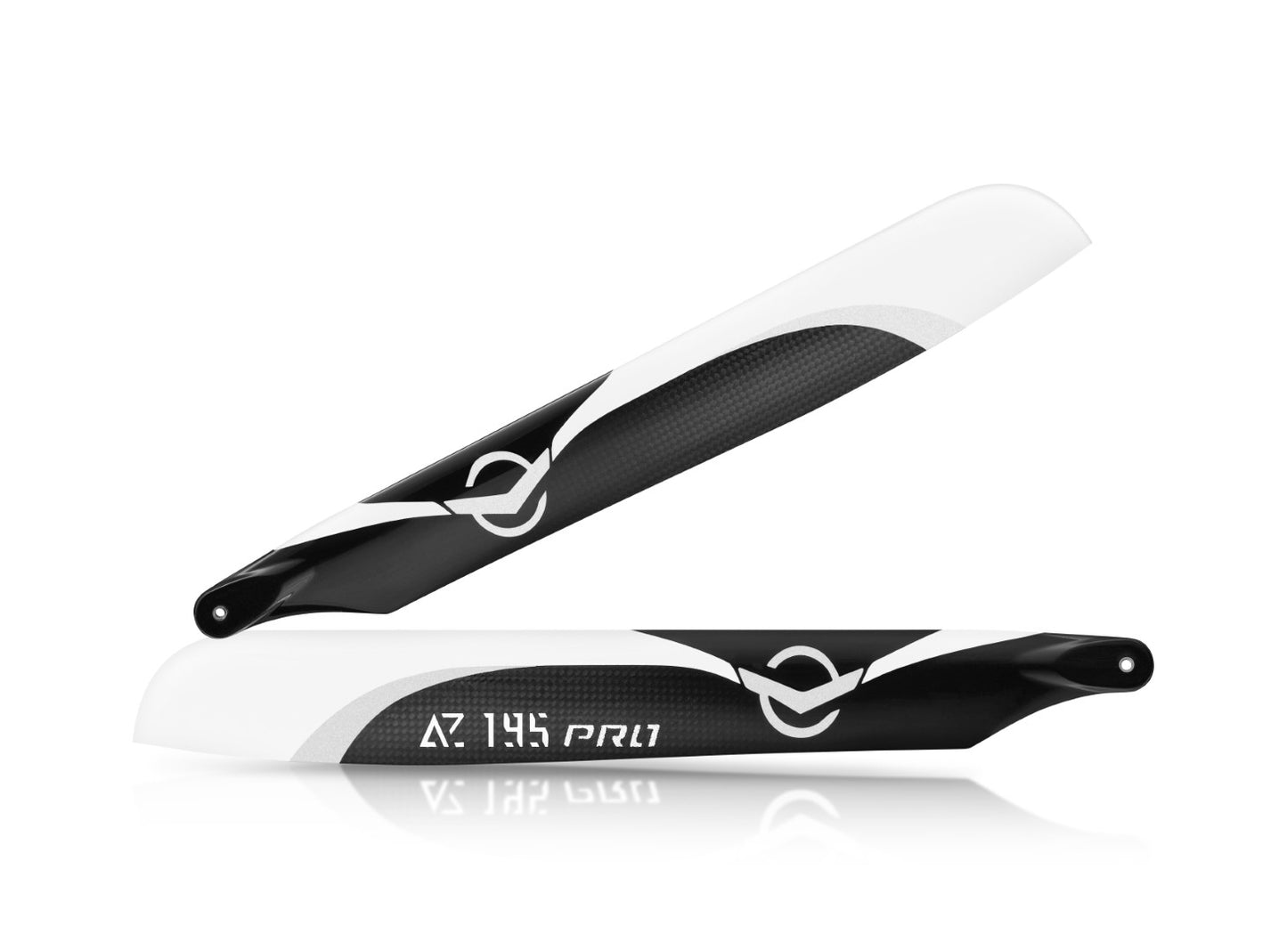 Azure Power AZ-102195-B Pro 195mm Carbon Fiber Main Blades - B Grade - Goosky S2 / OMP M2 / Stratos 200