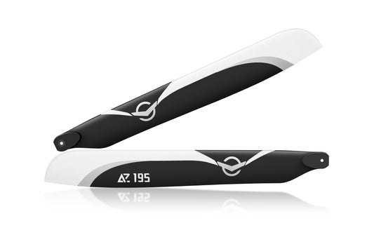 Azure Power AZ-101195 195mm PPA CF Main Blades - Goosky S2 / OMP M2 / Stratos 200