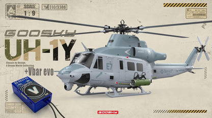 Goosky E7 UH-1Y Venom Scale RC Helicopter VBar Edition PNP - BNF070004
