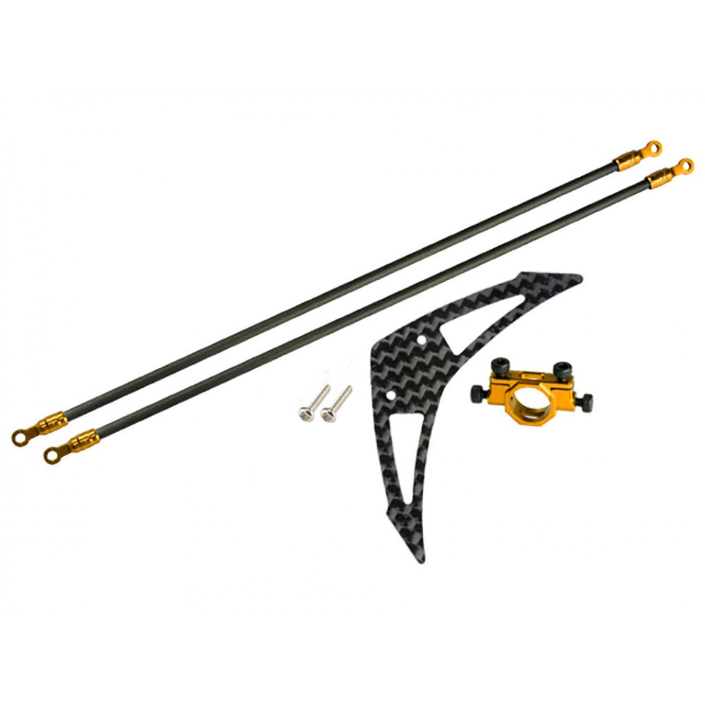 Microheli Aluminum/Carbon Fiber Tail Boom Support Mount Set - BLADE 250 CFX / 230S / V2 / Smart