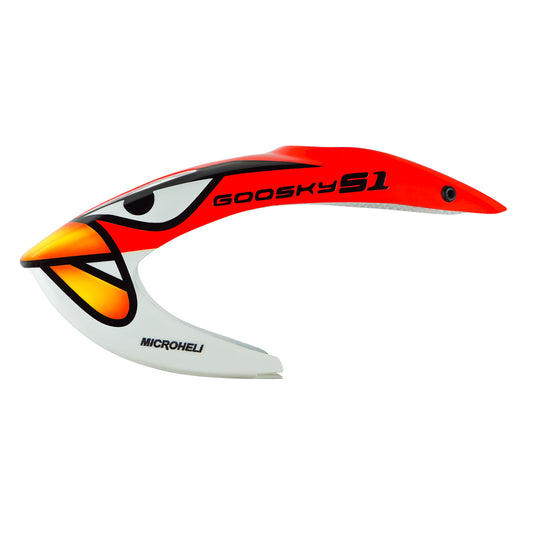 MH-GSS1080RB Microheli Goosky S1 Airbrush Fiberglass Red Bird Canopy