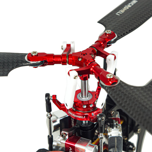 Microheli CNC Triple Carbon Fiber Blade Conversion Set for OMP Hobby M2 V3 Sport / Pro