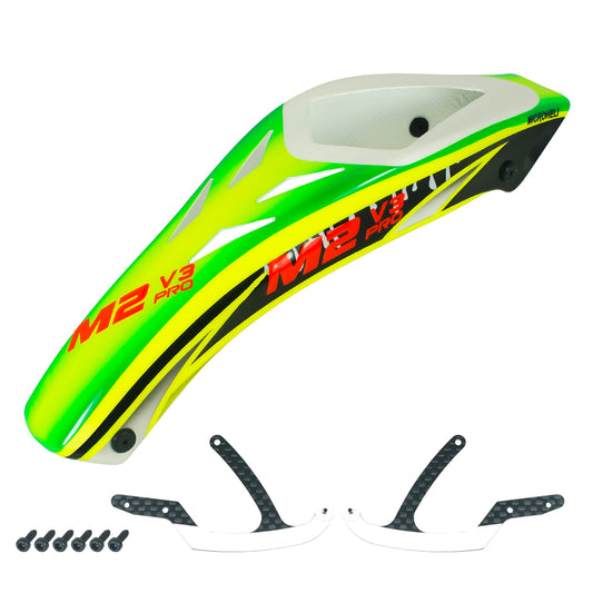 Microheli Airbrush Fiberglass King Cobra Blood Canopy for OMP Hobby M2 V3 Sport / Pro – MH-M2V3080KCB