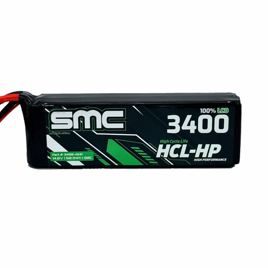 SMC HCL-HP 14.8V 3400mAh 4S 80C SC5 / IC5 Flight Pack - 3480-4S1P