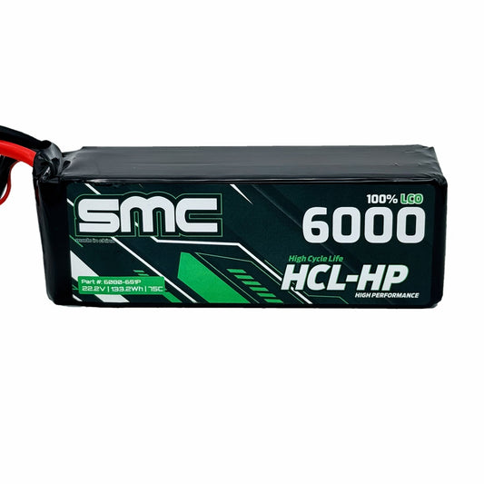 SMC-6080-6S1P HCL-HP 22.2V-6200mAh-80C Flight Pack EC5/SC5