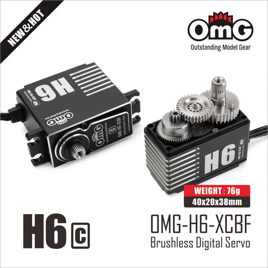 OMG-H6-XCBF OMG FULL SIZE FULL POWER 2S 8.4V HIGH VOLTAGE 600-700 SIZE RC HELICOPTER SERVO 35KG 3BB 1520us 333hz
