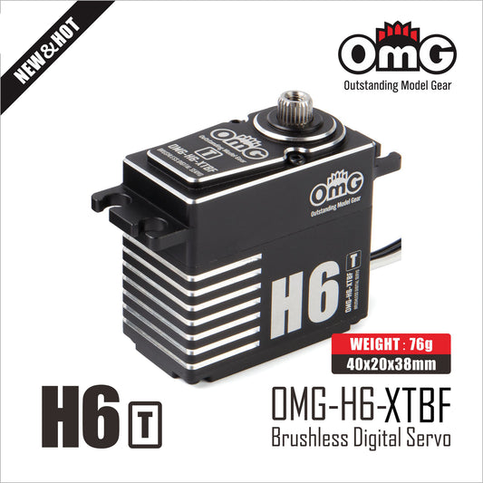 OMG-H6-XTBF OMG H6-T 22KG 0.04sec Full Size Digital Brushless HV Helicopter Tail Servo