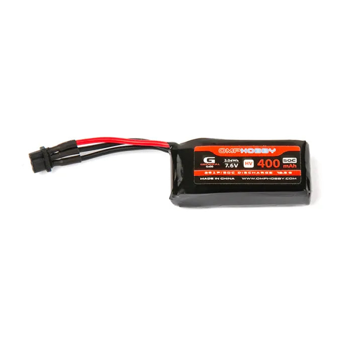 OSHM1256 OMPHOBBY M1 V3 PRO LIPO Battery 400mah 50c HV