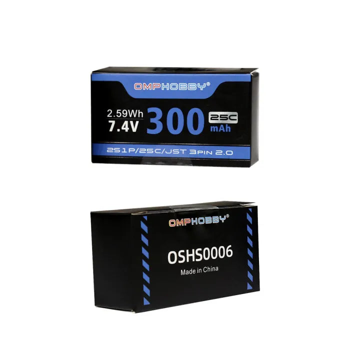 OSHS0006 OMPHOBBY 7.4V 2S 300mAh LiPo Battery for S720/T720 Airplane