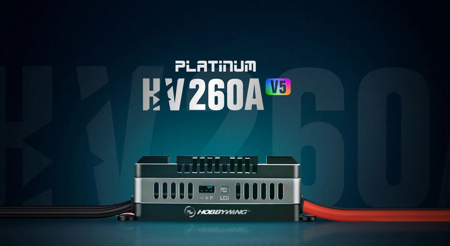 HW30203100 Platinum PRO V5 ESC 260A CONT / 400A PEAK SBEC 10A CONT 20A PEAK 5v-12v BEC Programmable