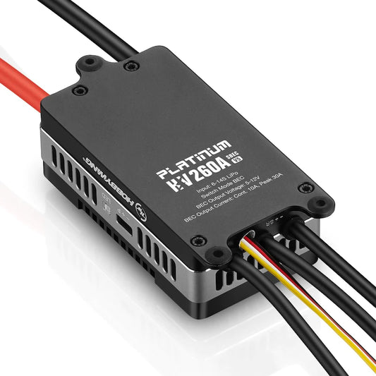 HW30203100 Platinum PRO V5 ESC 260A CONT / 400A PEAK SBEC 10A CONT 20A PEAK 5.4v-8.4v BEC Programmable