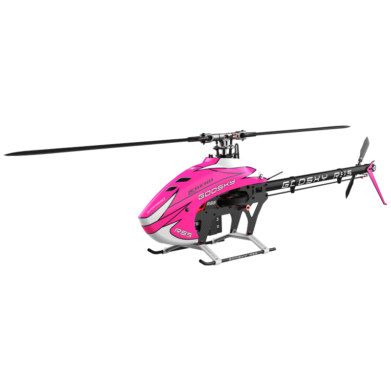 BAF060004 Goosky Legend RS5 Kit Pink Version With Azure 560mm Main Blades / Azure 95mm Tail Blades