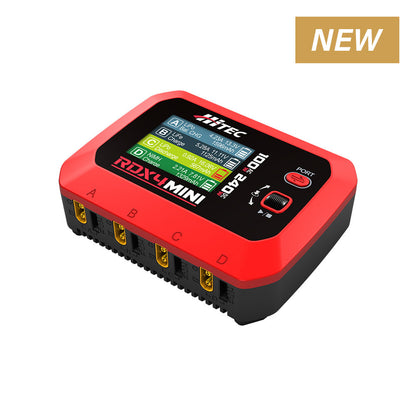 Hitec RDX4 Mini Four Port 240W DC / 100W AC Charger