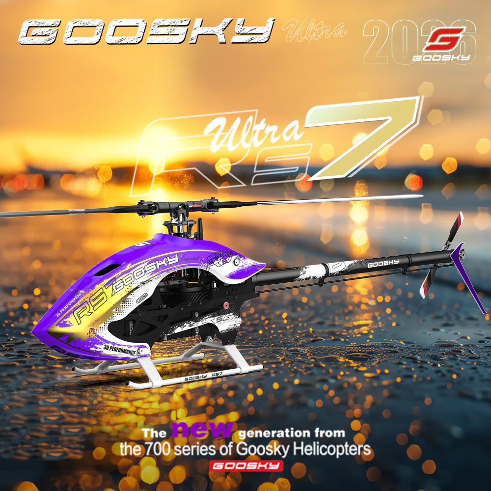 Goosky RS7 ULTRA Helicopter Kit w/o Blades – Purple