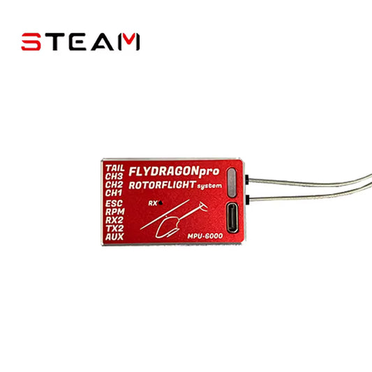 FD-PRO-MPU6000 Steam FlyDragon Pro Rotorflight IMPU6000 F722 FBL (Black/Red/Purple/Gold)