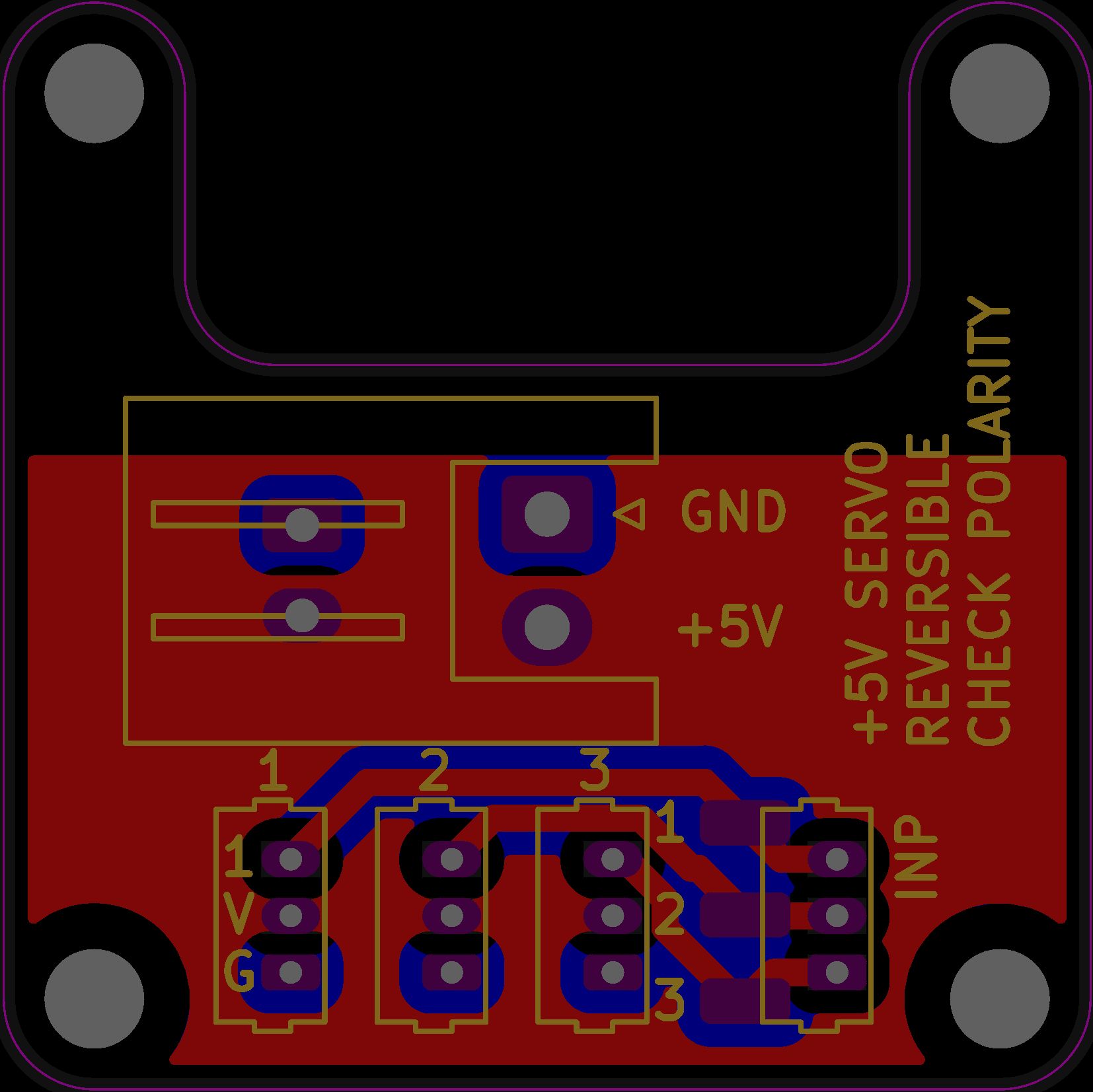 NERC-SERVO-PCB Black 20mm Flight controller 1.25mm Servo Board for Mic ...