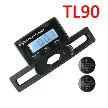 TL90 Digital Pitch Gauge LCD Backlight Display Blades Angle Measurement Tool