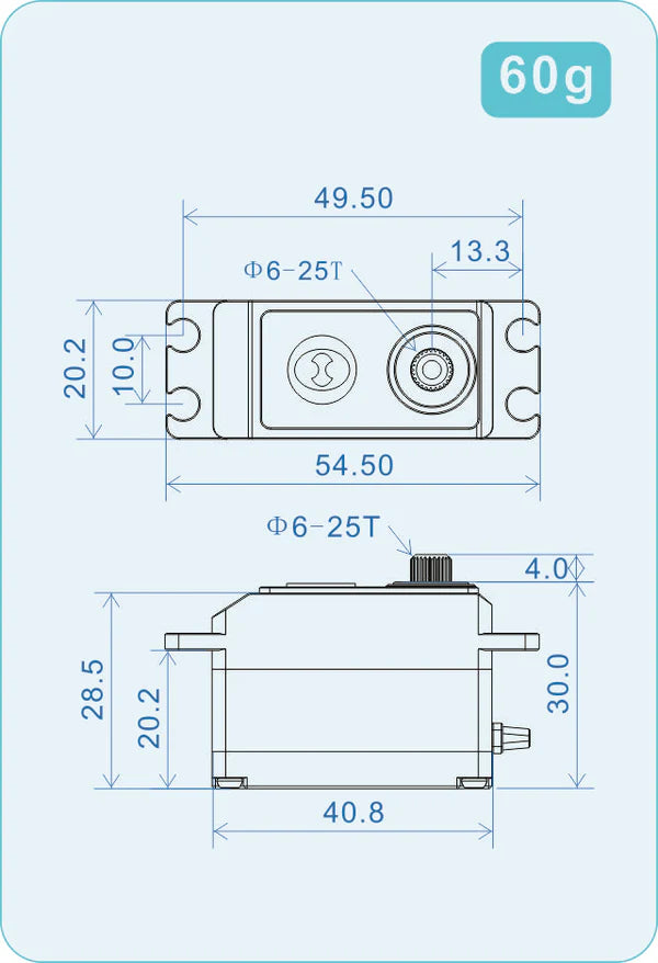 TS-RDH1 THETA Razor-DH1 NFC HV Low Profile Brushless Servo