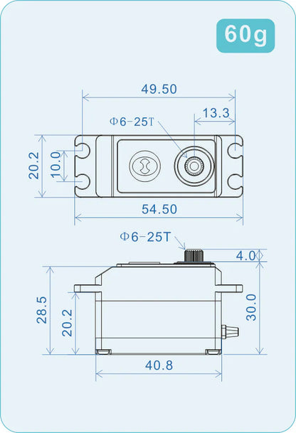 TS-RDH1 THETA Razor-DH1 NFC HV Low Profile Brushless Servo