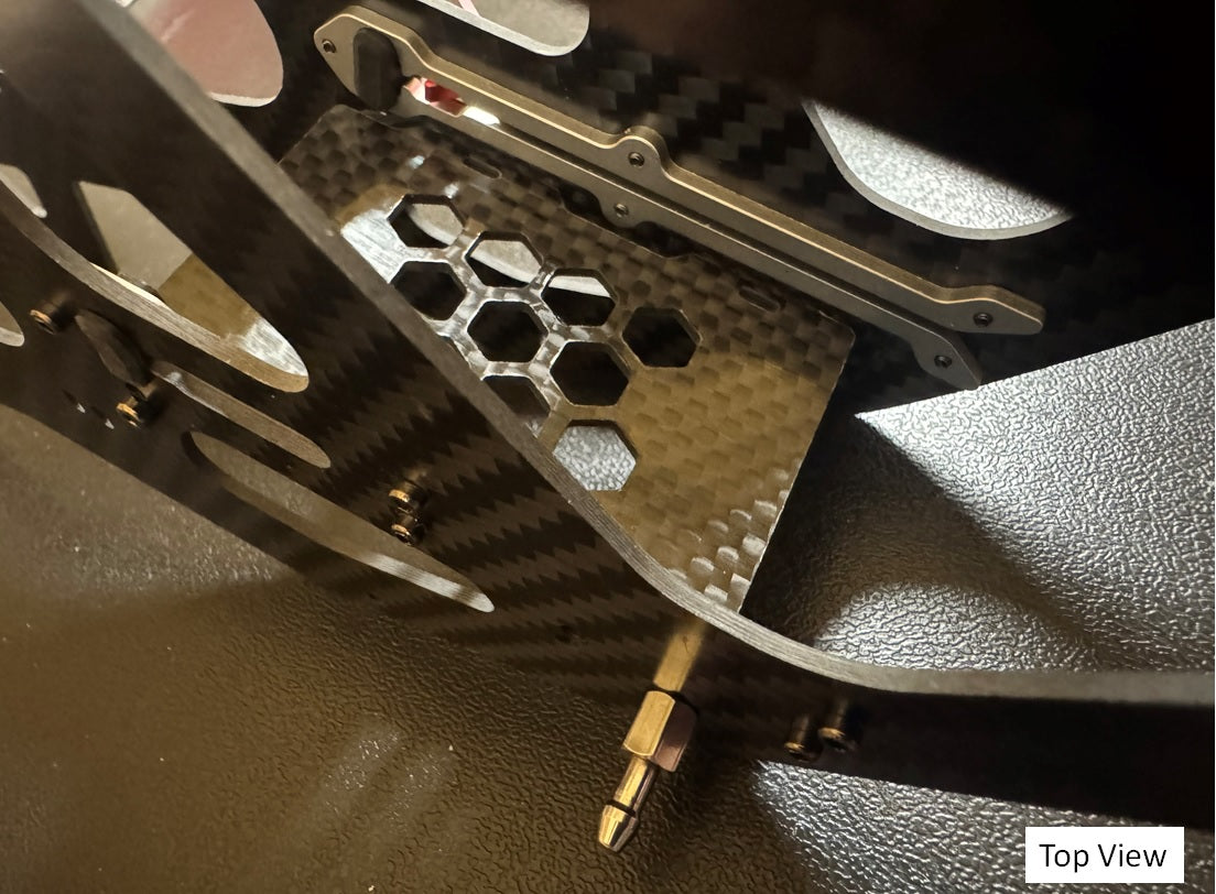 A.B. Design Goosky RS4 Venom HW v4/v5 80a CF ESC Mounting Tray