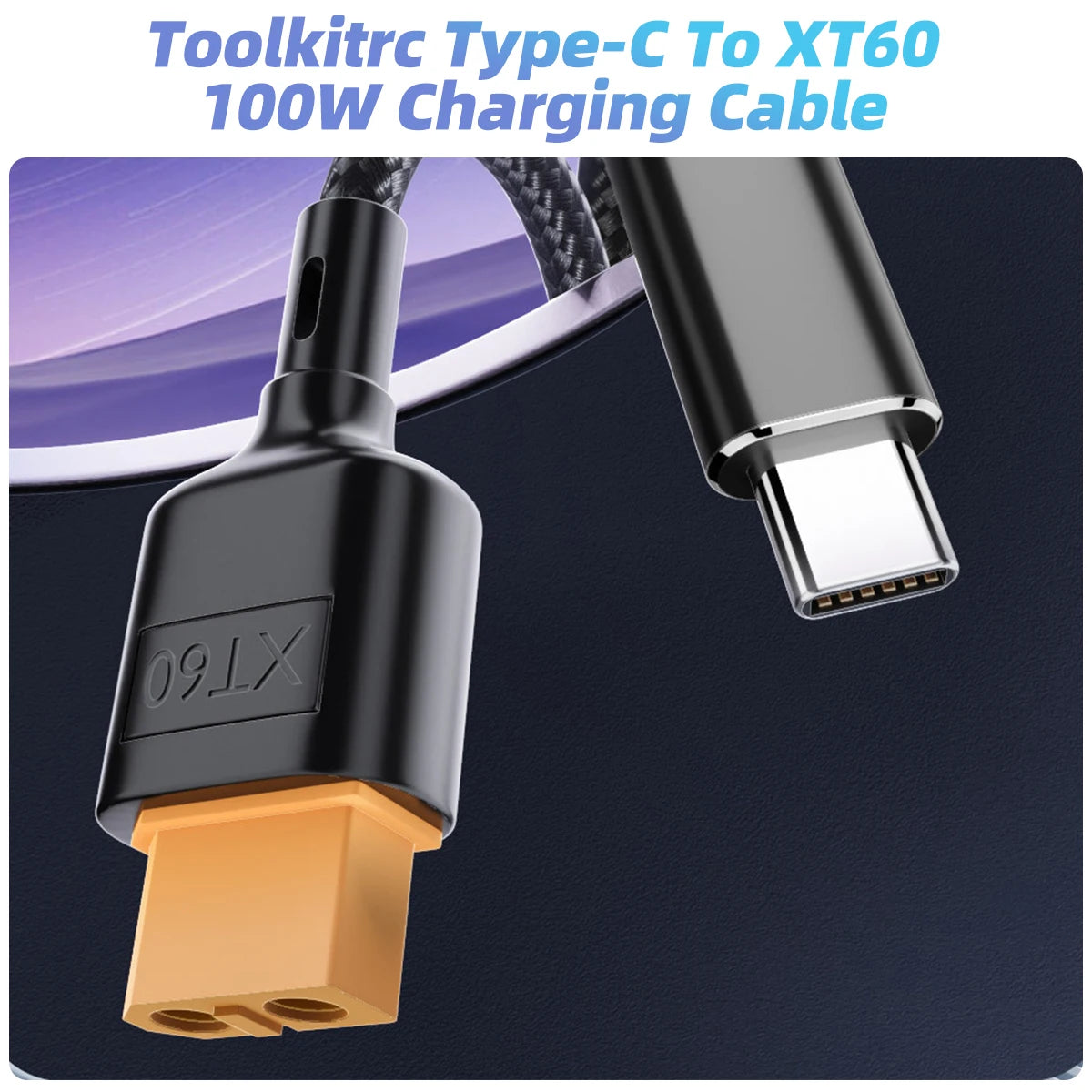 USB-C to XT60 Charging Cable for Hota Toolkitrc SC100 Type-C to XT60 Cable For Hota Toolkitrc 100W Fast Charging Power Cable