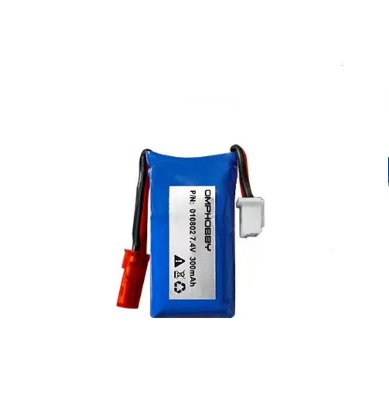 OMPHOBBY 7.4V 2S 300mAh LiPo Battery for S720/T720 Airplane