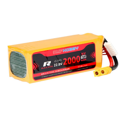 OMPHobby 70C 6S 2000mAh High Voltage 22.8V LiPo Battery M4 Heli Battery