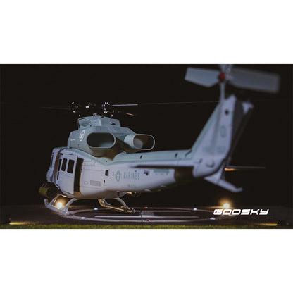 BAF050001-A Goosky E2 UH-1Y Venom BNF Helicopter with Carrying Case