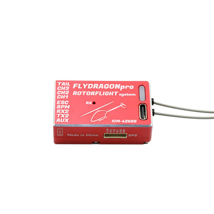 FD-PRO-ICM42688 Steam FlyDragon Pro Rotorflight ICM 42688 F722 FBL (Black/Red/Purple)