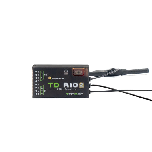FSK-03022021 FrSky 2.4G 900M Tandem Dual-Band Receiver TD R10 Receiver with 10 Channel Ports