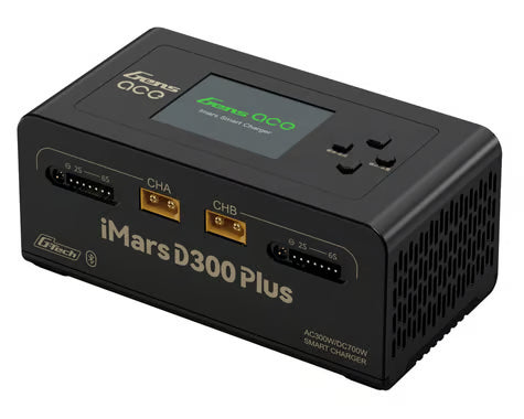 GEA300WPLUS Gens Ace iMars D300 Plus G-Tech Smart Dual AC/DC Charger (6S/16A) (AC-300W) (DC-350W x2) w/Bluetooth App Control