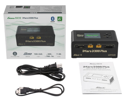 GEA300WPLUS Gens Ace iMars D300 Plus G-Tech Smart Dual AC/DC Charger (6S/16A) (AC-300W) (DC-350W x2) w/Bluetooth App Control