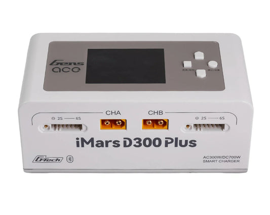 GEA300WPLUS Gens Ace iMars D300 Plus G-Tech Smart Dual AC/DC Charger (6S/16A) (AC-300W) (DC-350W x2) w/Bluetooth App Control