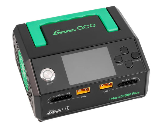 GEAD1000-PLUS Gens Ace iMars D1000 Plus G-Tech Smart Dual AC Charger (7S/25A) (AC-1000W)