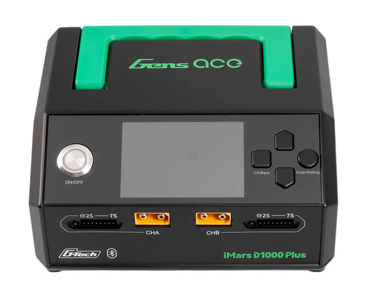 GEAD1000-PLUS Gens Ace iMars D1000 Plus G-Tech Smart Dual AC Charger (7S/25A) (AC-1000W)