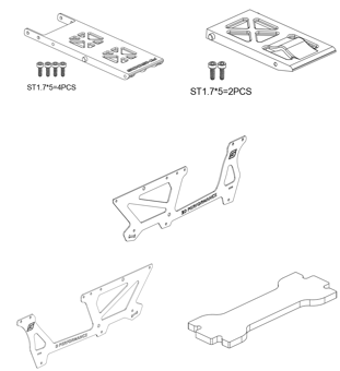 GT080061 S2 Max to Ultra Upgrading parts Set