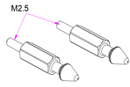 OSHM2115 OMP Hobby Canopy Retainer Pin Set for M2 Explore Version