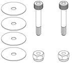 OSHM2129 OMP Hobby Main Rotor Screw set for M2 V2 Helicopter