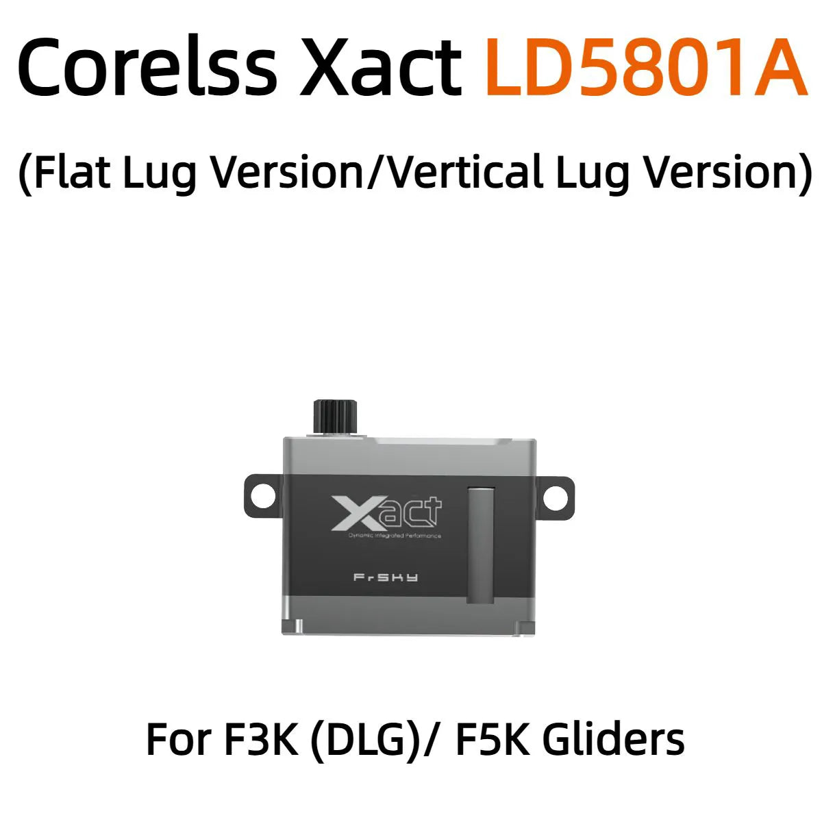 FrSky Xact LD5801A 7mm Ultra-Thin Coreless Servo – FBUS Telemetry (F3K / F5K Glider)