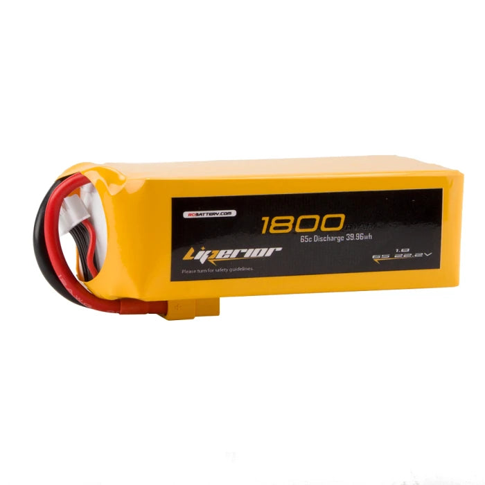 Liperior 1800mAh 6S 22.2V 65C LiPo Battery with XT60 | LP18006S65
