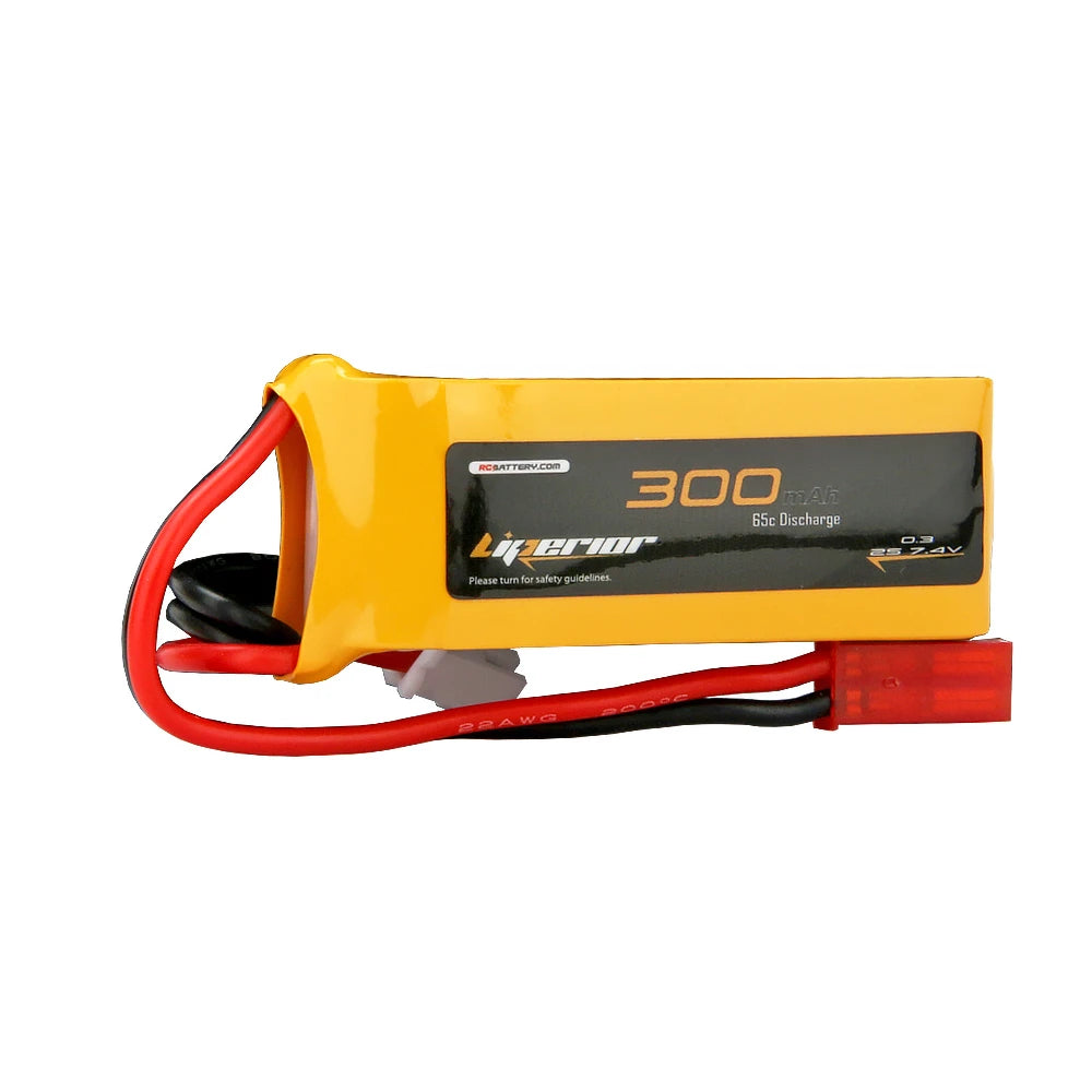 Liperior 300mAh 2S 7.4V 65C LiPo Battery with JST | LP3002S65