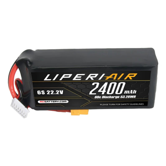 LPL24006S80 LiperiAir 2400mAh 6S 80C 22.2V Lipo Battery With XT60 Plug for RC Planes / RC Heli